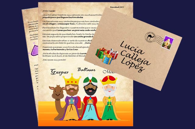 Comprar Carta Reyes Magos personalizada a los niños